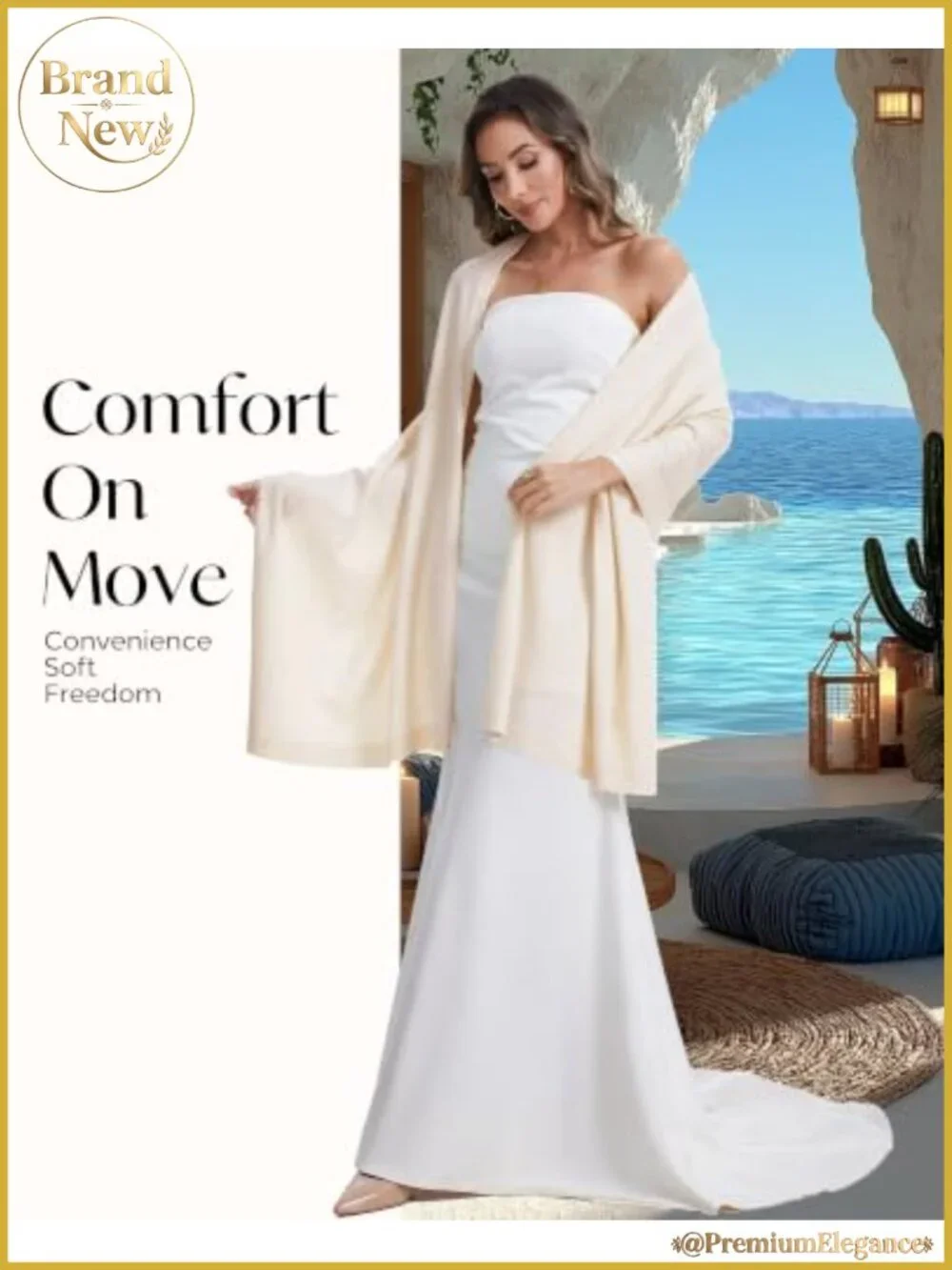 Oversized Knit Pashmina Shawl Wrap for Evening Dresses Weddings